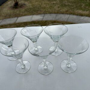 789 6 EA. VINTAGE MOUTH BLOWN, 4 OZ. SHEERY MARTINI COCKTAIL